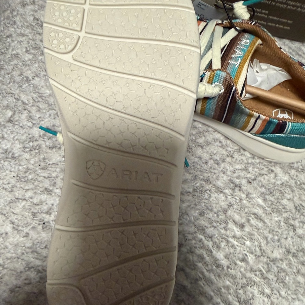 Ariat Teal Multi-Stripe Slip-On Sneakers - Picture 2 of 5